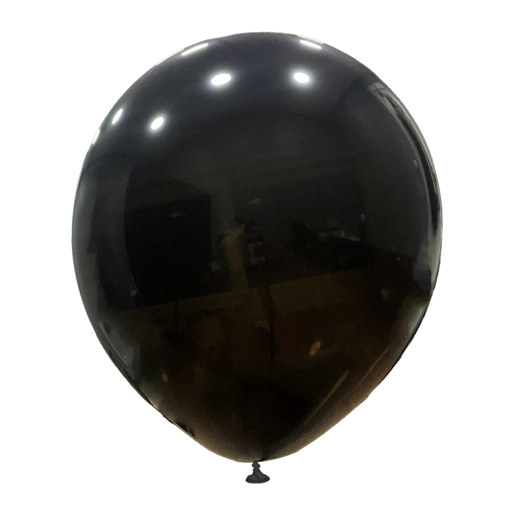 12" İç Mekan Dekorasyon Balonu Siyah - 100 Adet