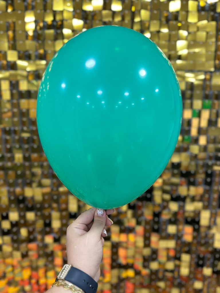 12" İç Mekan Dekorasyon Balonu Zümrüt Yeşili - 100 Adet