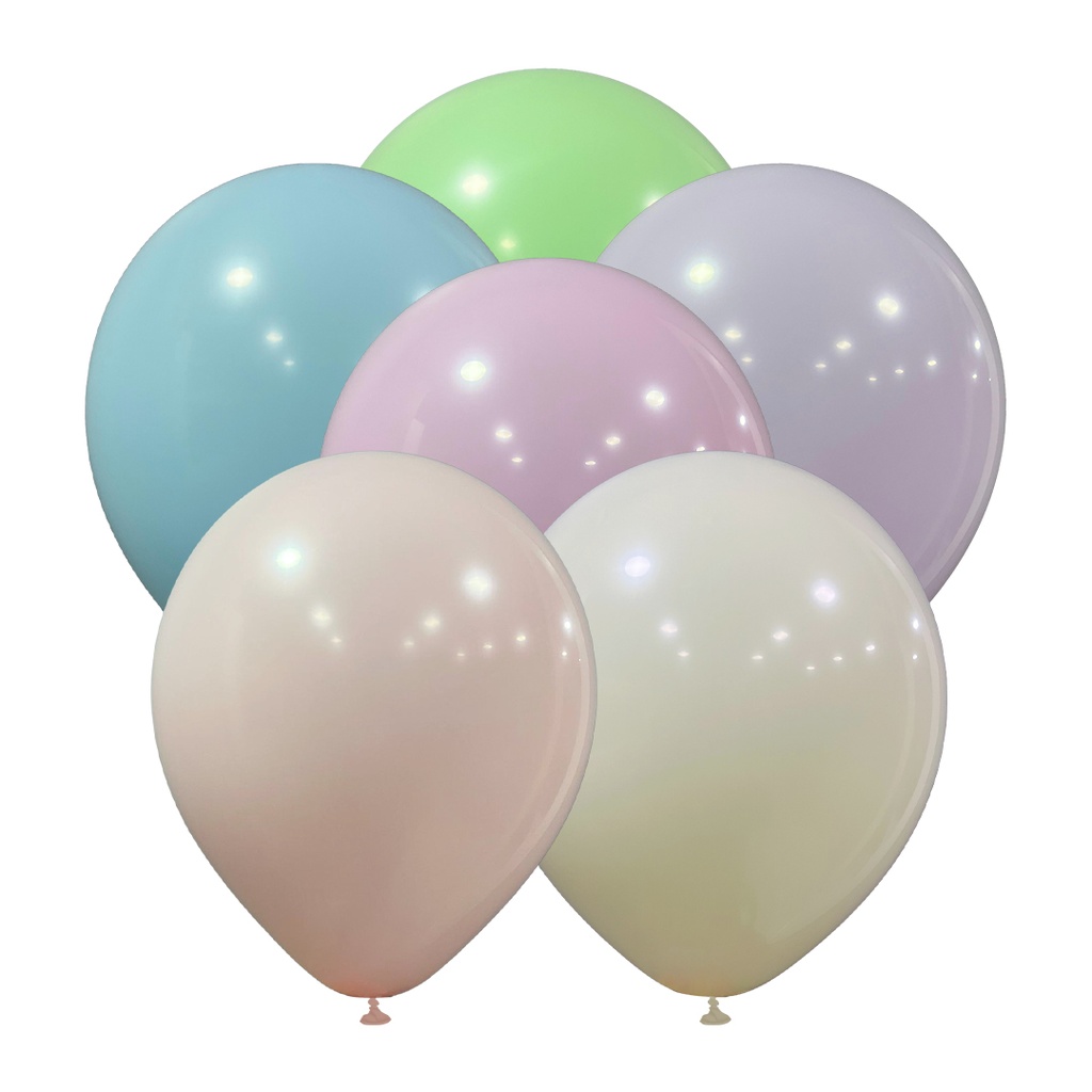 12" İç Mekan Makaron Balon Karışık - 100 Adet