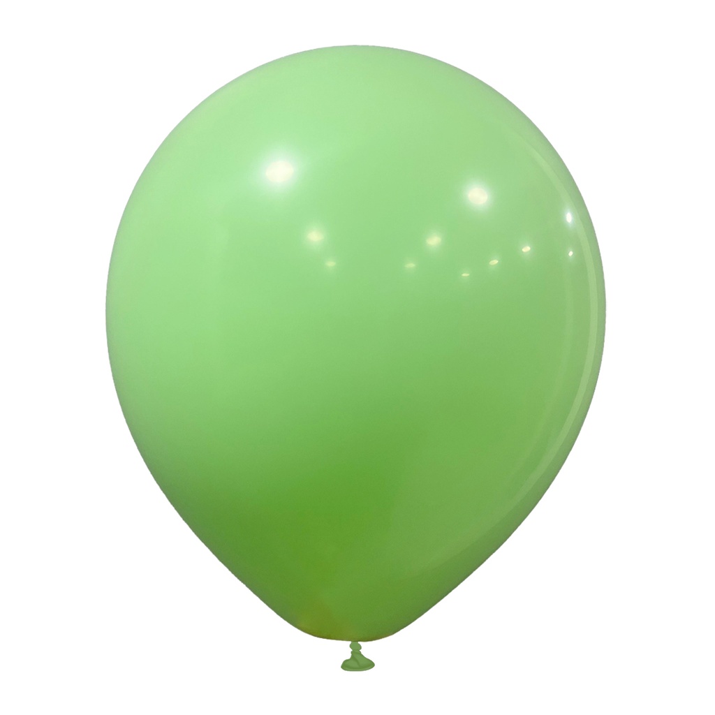 12" İç Mekan Makaron Balon Yeşil - 100 Adet