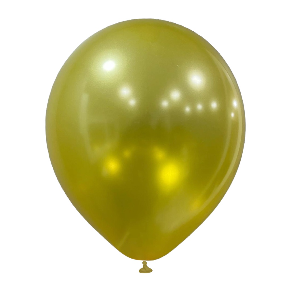 10" Metalik Dekorasyon Balonu Gold - 100 Adet