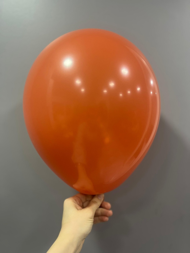 12" İç Mekan Dekorasyon Balonu Terracota - 100 Adet