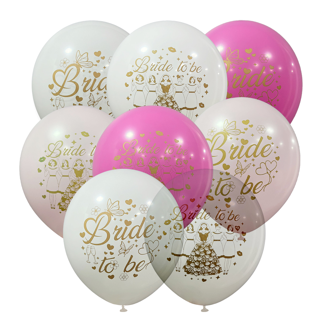 12" Bride To Be Hazır Baskılı Balon 1+1 - 100 Adet