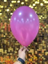 10" Metalik Dekorasyon Balonu Pembe - 100 Adet